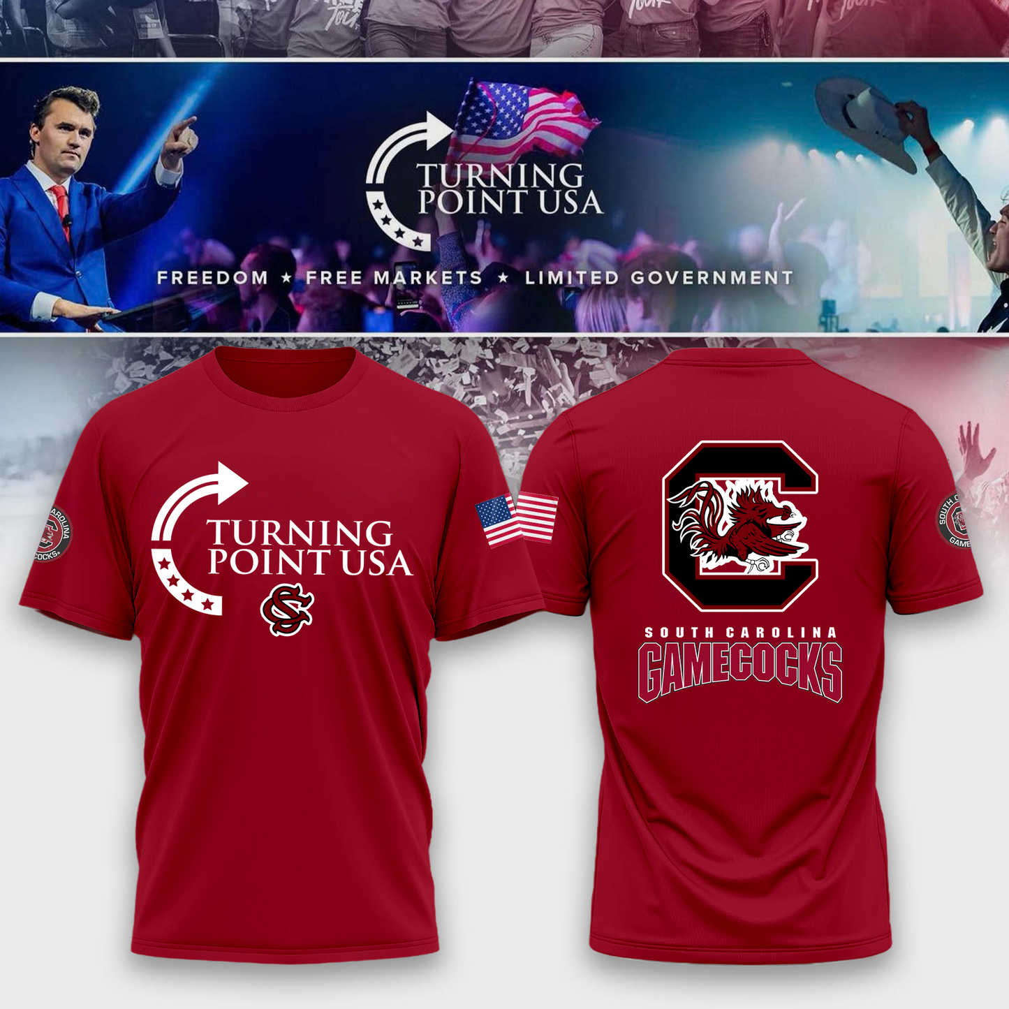 South Carolina Gamecocks Freedom Tshirt