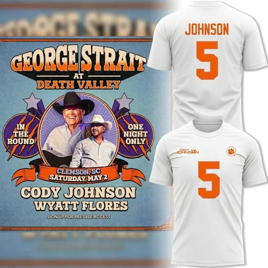Cody Johnson x Clemson Tigers 2026 Limited Edition TShirt