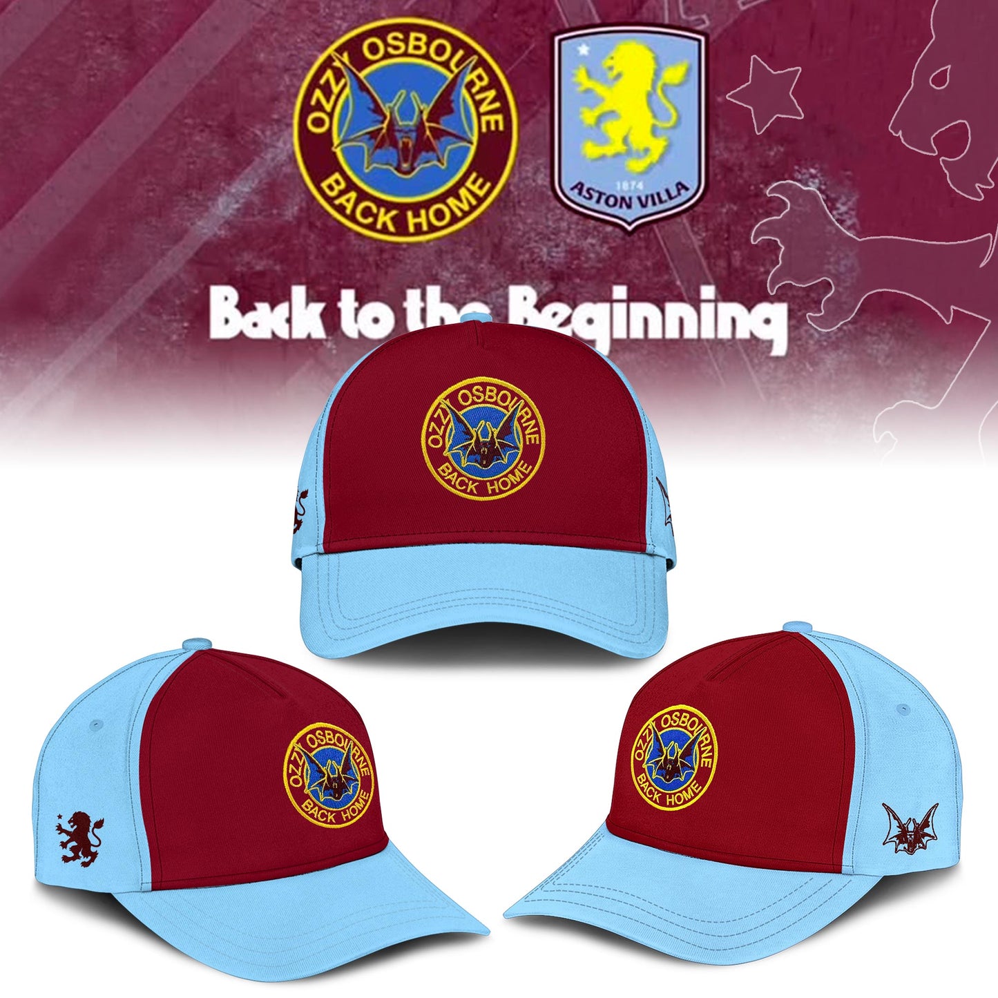Limited Edition Aston Villa x Ozzy Osbourne Back Home Shirt