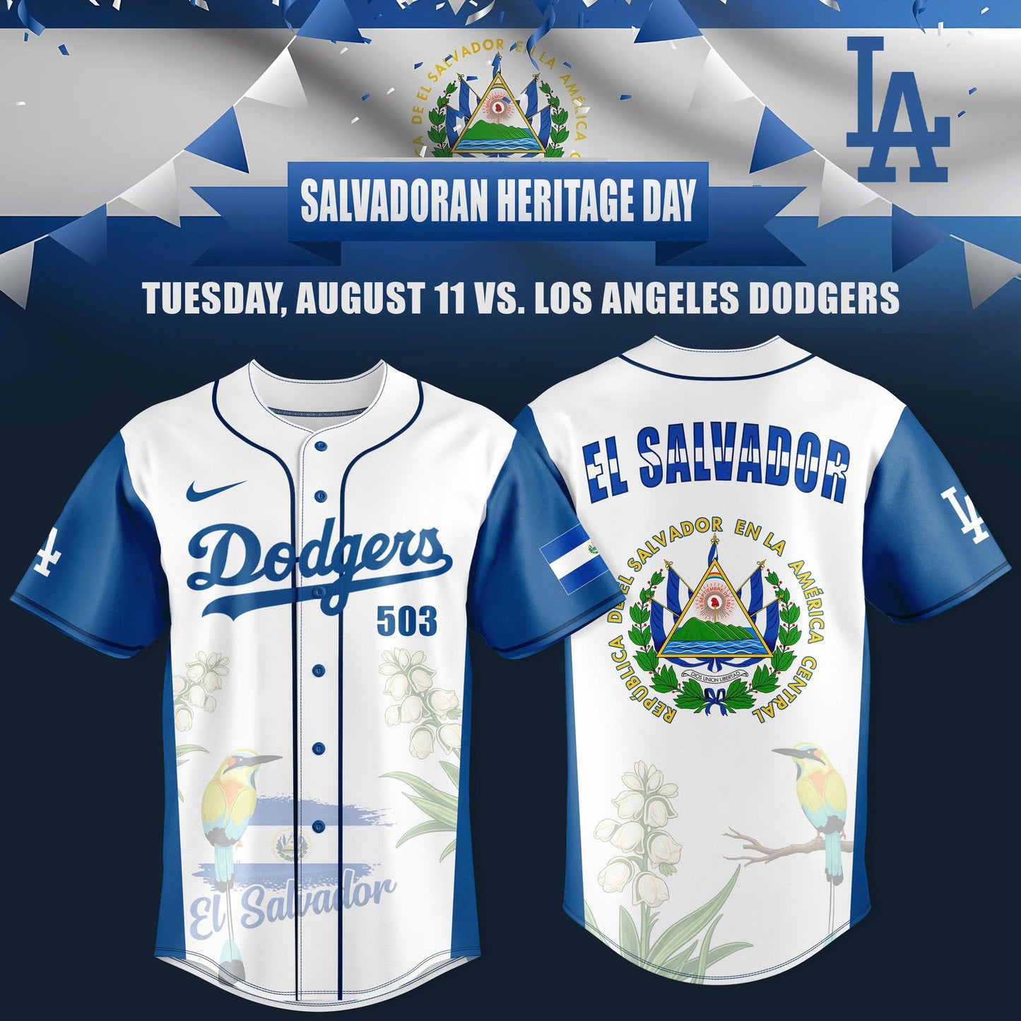 _ Salvadoran Heritage Night in LA 2026 Edition Jersey