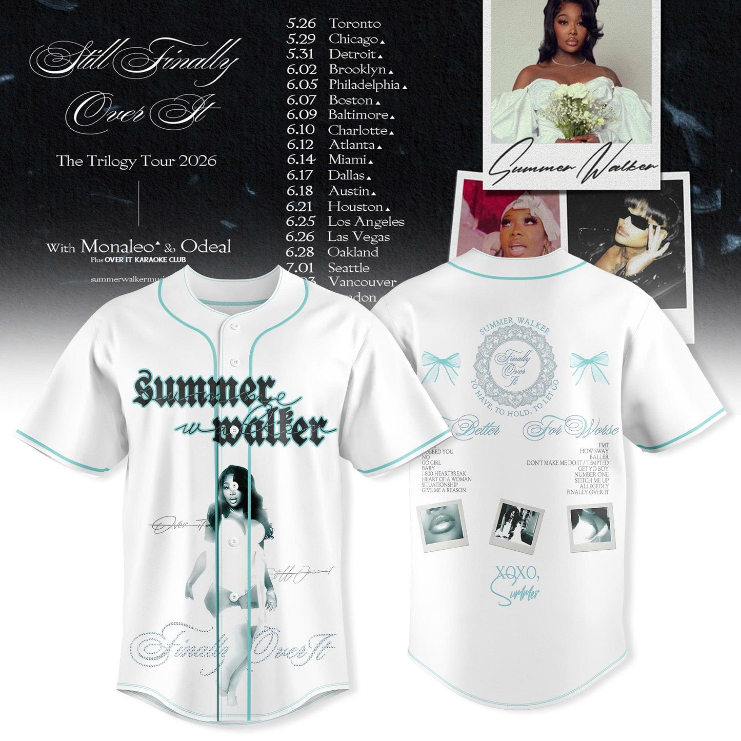 _SUMMER WALKER – FINALLY OVER IT TOUR JERSEY