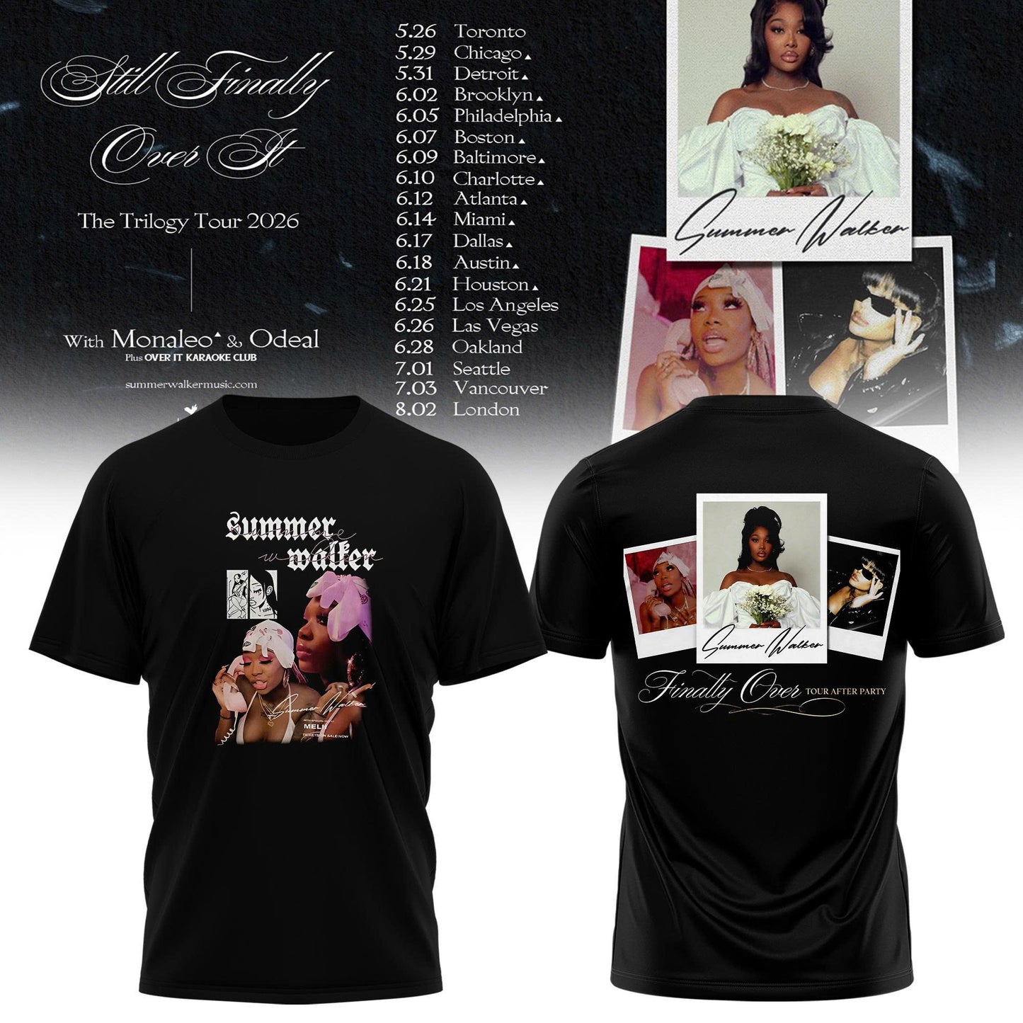 SUMMER WALKER – FINALLY OVER IT TOUR TEE