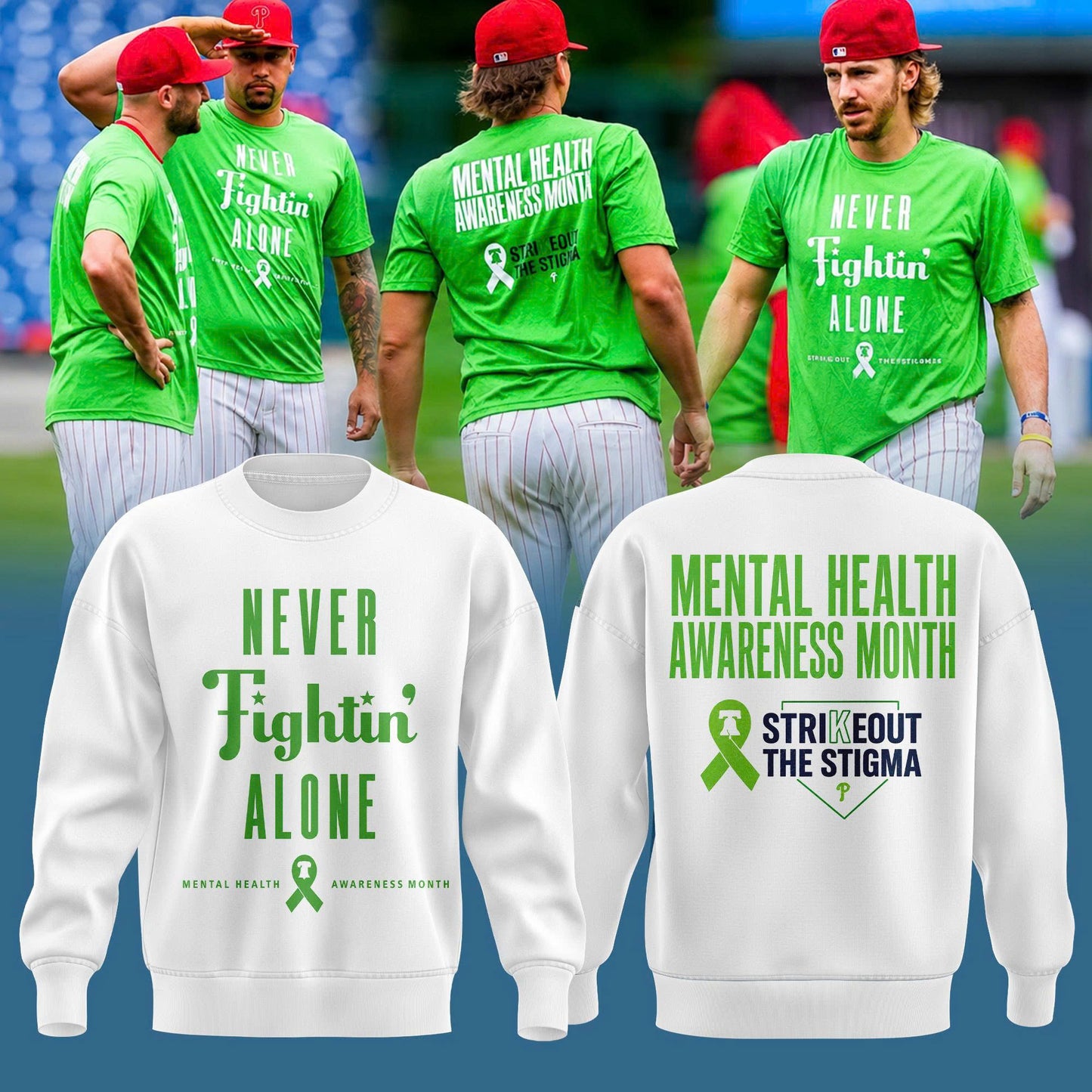 Limited Edition Philadelphia Phillies Never Fightin Alone 2026 Sweater
