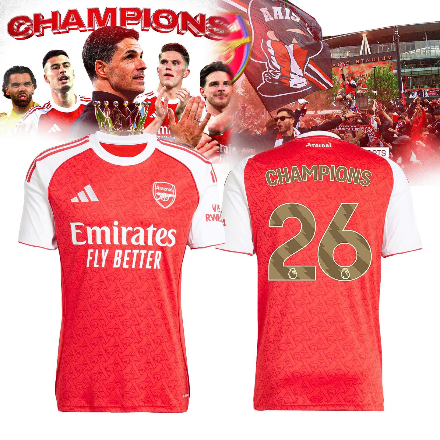 Ars Home Limited Edition Premier League Champions Jersey