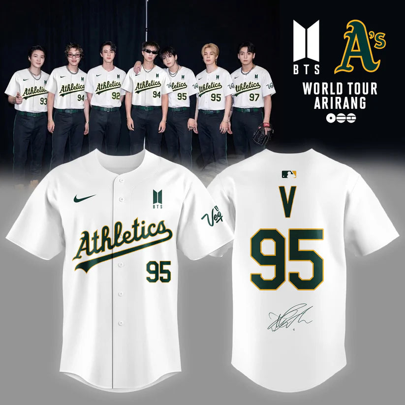 Limited Edition Oakland Athletics x BTS 2026 Jersey