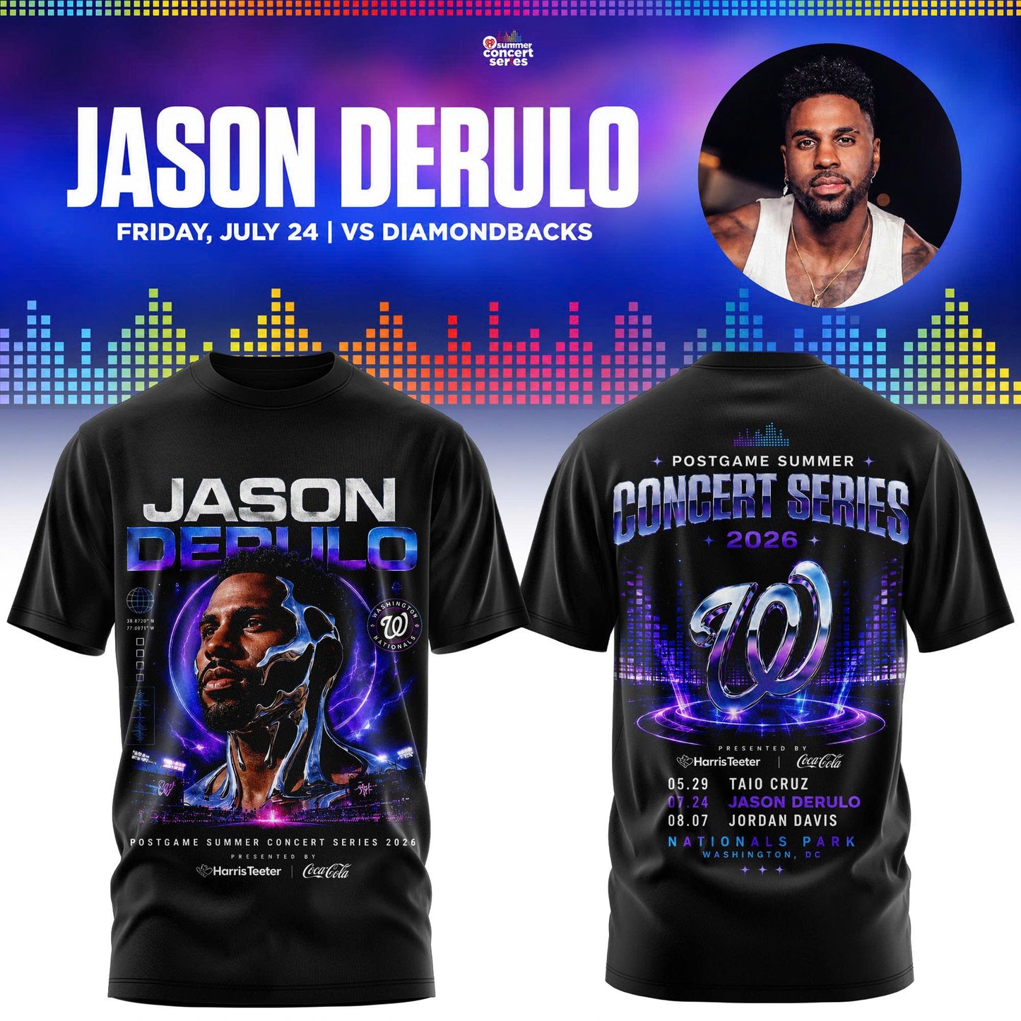 _JASON DERULO x WASHINGTON NATIONALS – SUMMER CONCERT SERIES TEE