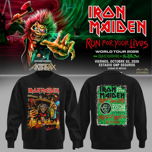 Iron Maiden Mexico City 2026 Event Sweater
