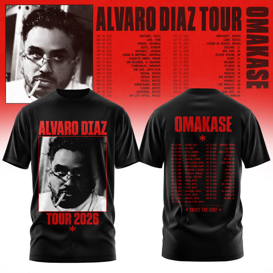 Álvaro Díaz Omakase 2026 Tour Merch Tee
