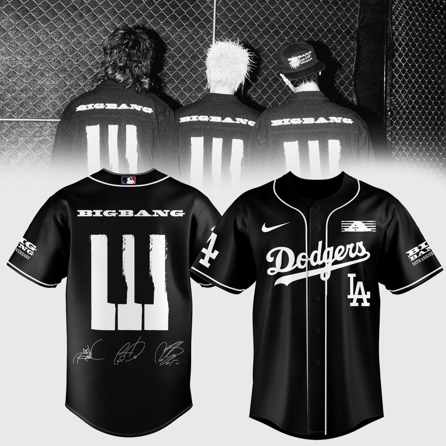.Big Bang x Baseball Fullteam Jersey