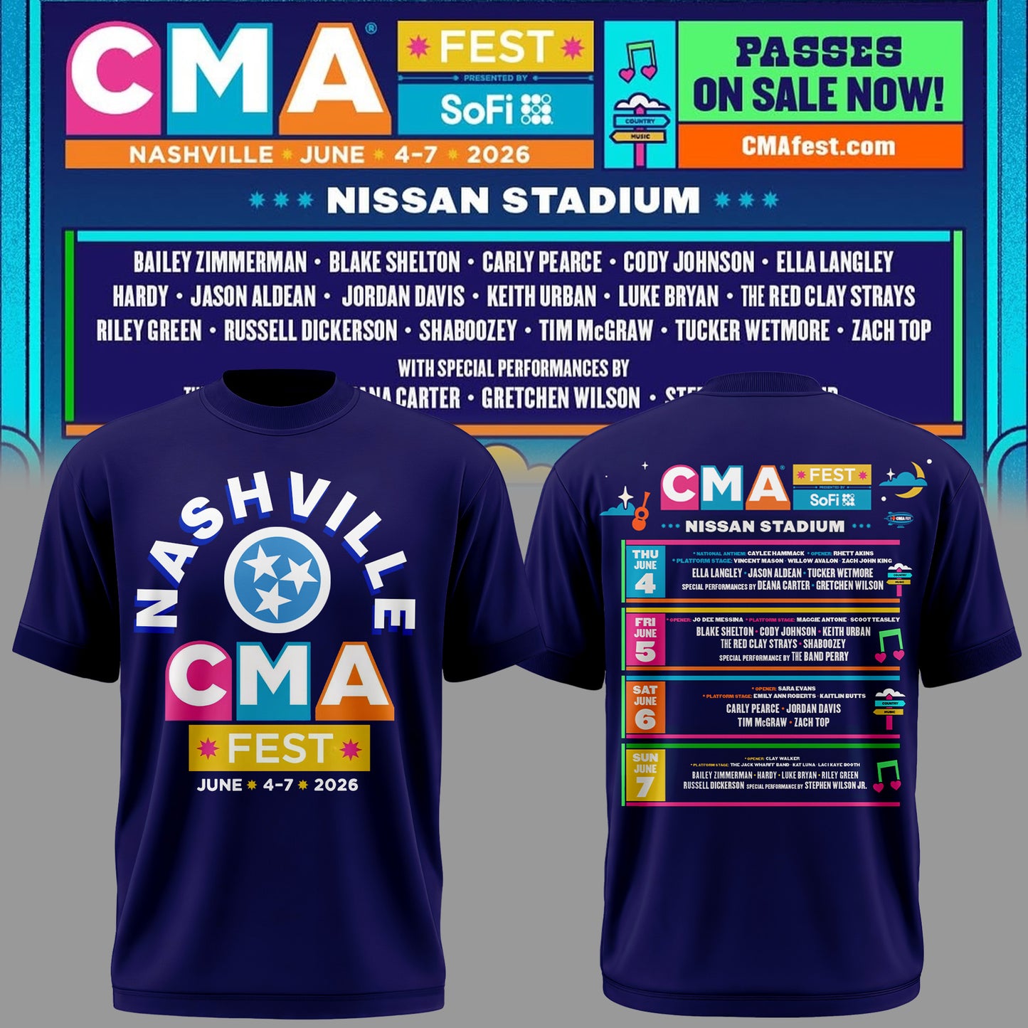 Limited Edition CMA FEST Tshirt 2026