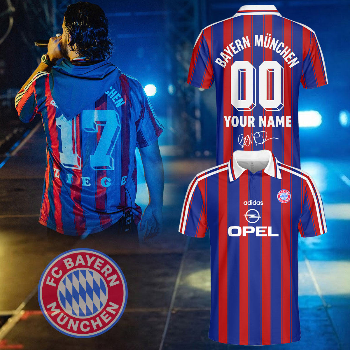 ,Bonez MC FC Bayern Munich Jersey (Custom Name & Number)