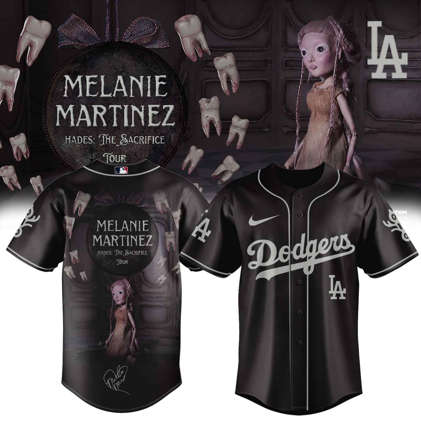 ,,Baseball X Melanie Martinez ”HADES: THE SACRIFICE TOUR 2026” Limited Edition Signature – Jersey 1