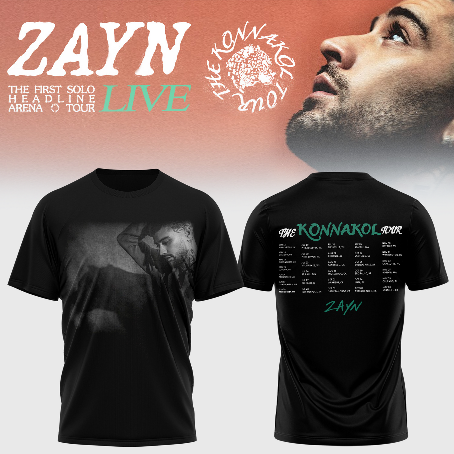 ..Zayn THE KONNAKOL TOUR signature Shirt