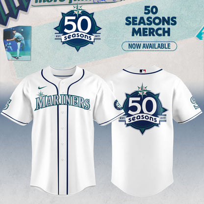 Seattle Mariners 50 Seasons Celebration Special Edition Jersey