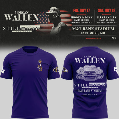 1.Special New Edition Baltimore Ravens x Morgan Wallen Tshirt 2026