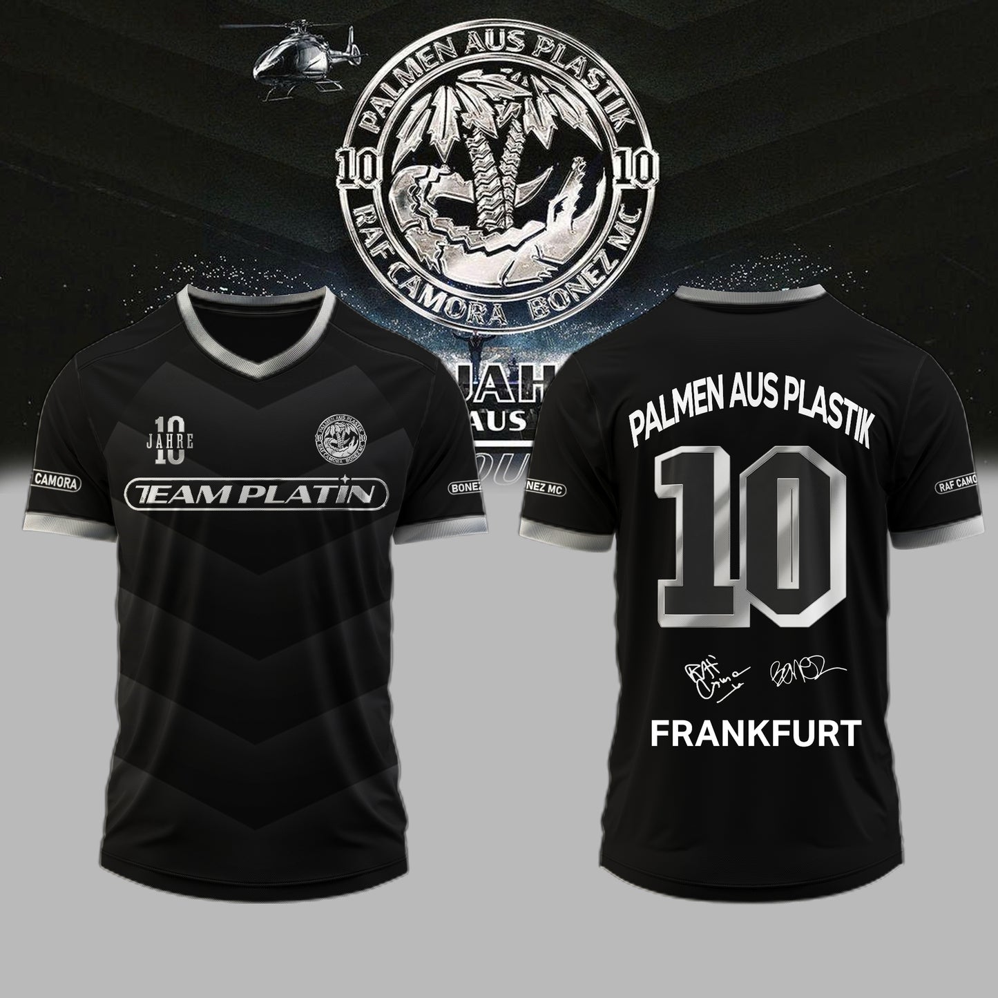 __,RAF Camora & Bonez MC “10 Jahre Palmen aus Plastik Tour”. Limited Edition Signature Jersey – Custom Location
