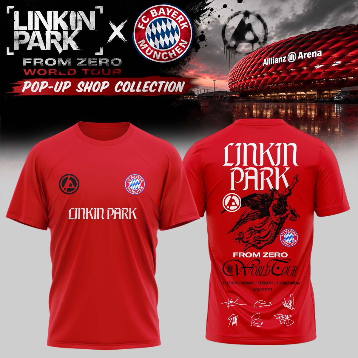 .Linkin Park x FC Bayern München TShirt