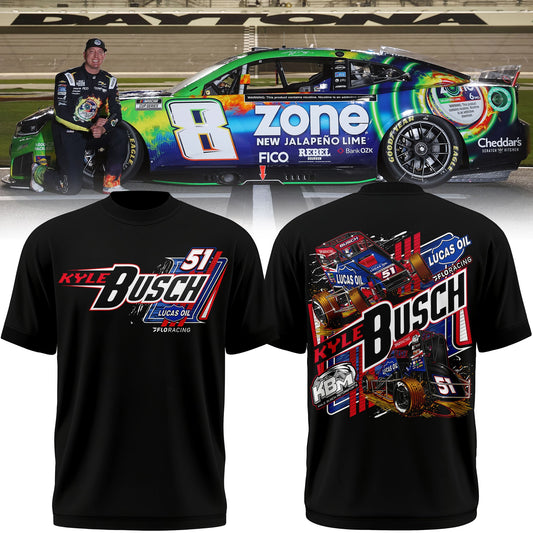 ..Kyle Busch #51 LUCAS/FLO BLK Midget Shirt