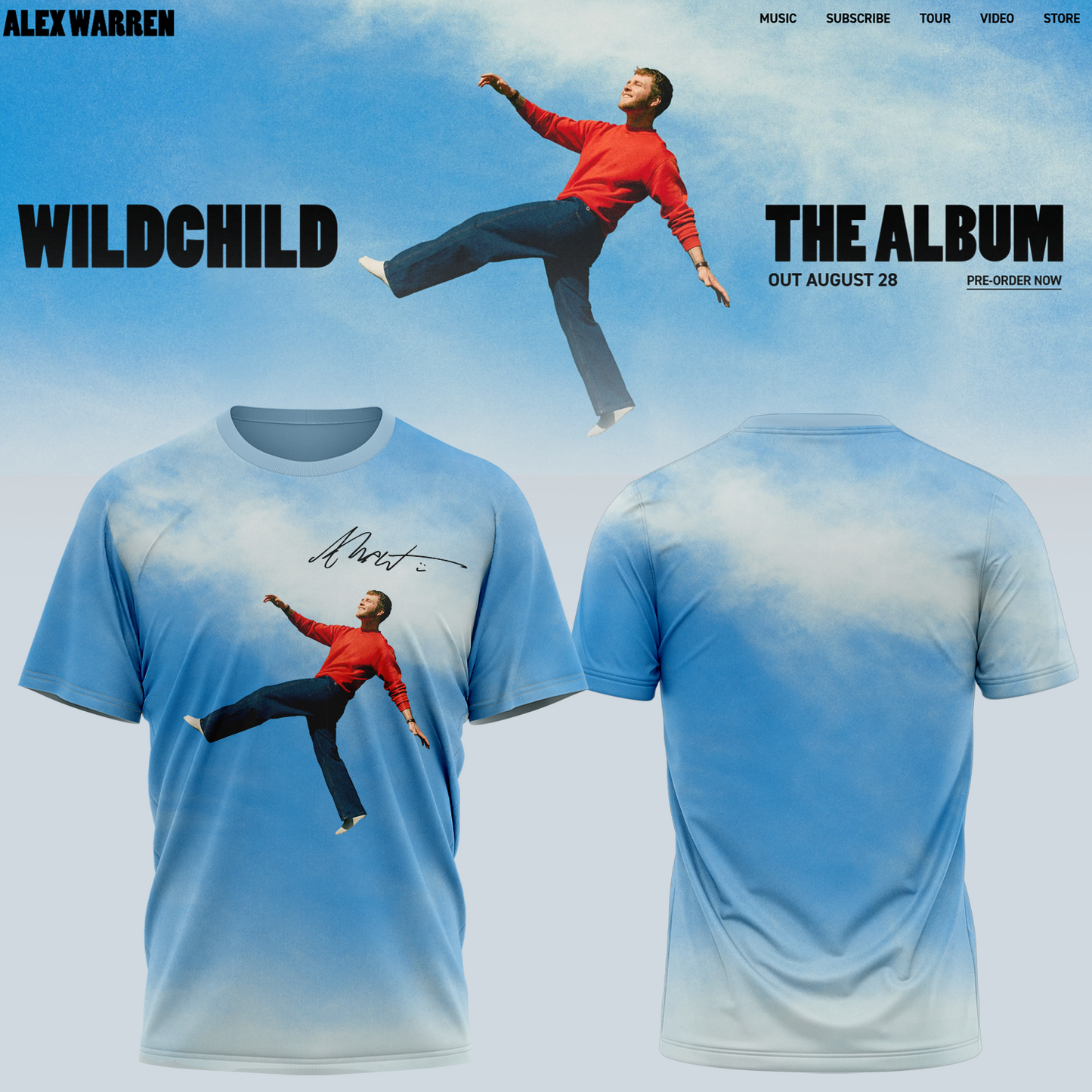 Alex Warren’s “Little Orphan Alex” Tour Shirt