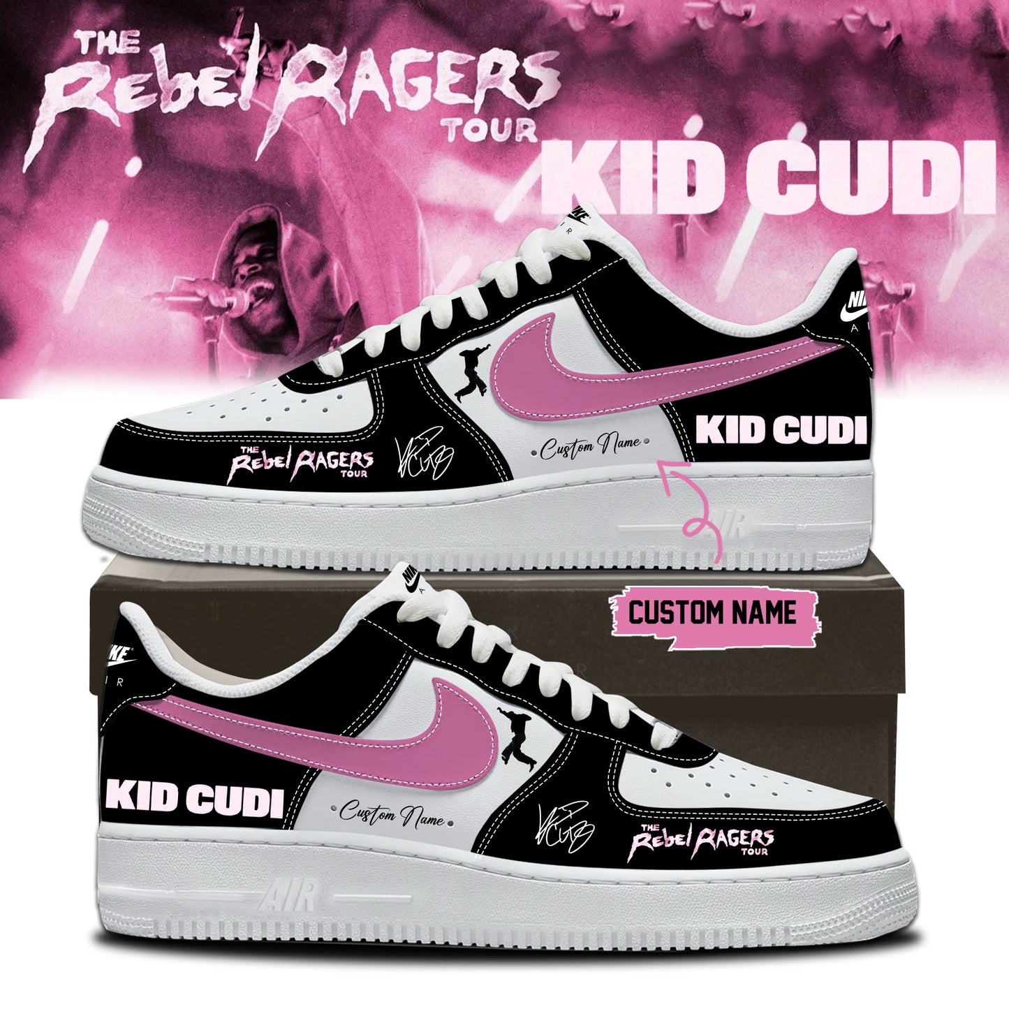 ,,KID CUDI ”The Rebel Ragers Tour 2026” Limited Edition Signature – Shoes 2