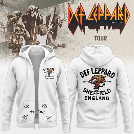 ..Def Leppard Live 2026 Limited Edition Signature – Zip Hoodie