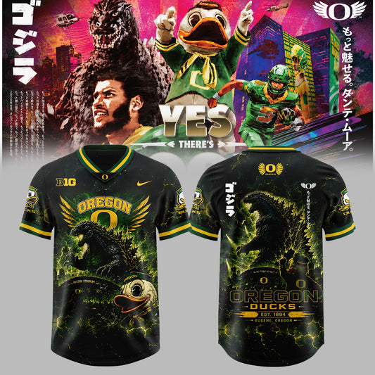 _ Oregon Ducks x Godzilla Edition Football Jersey