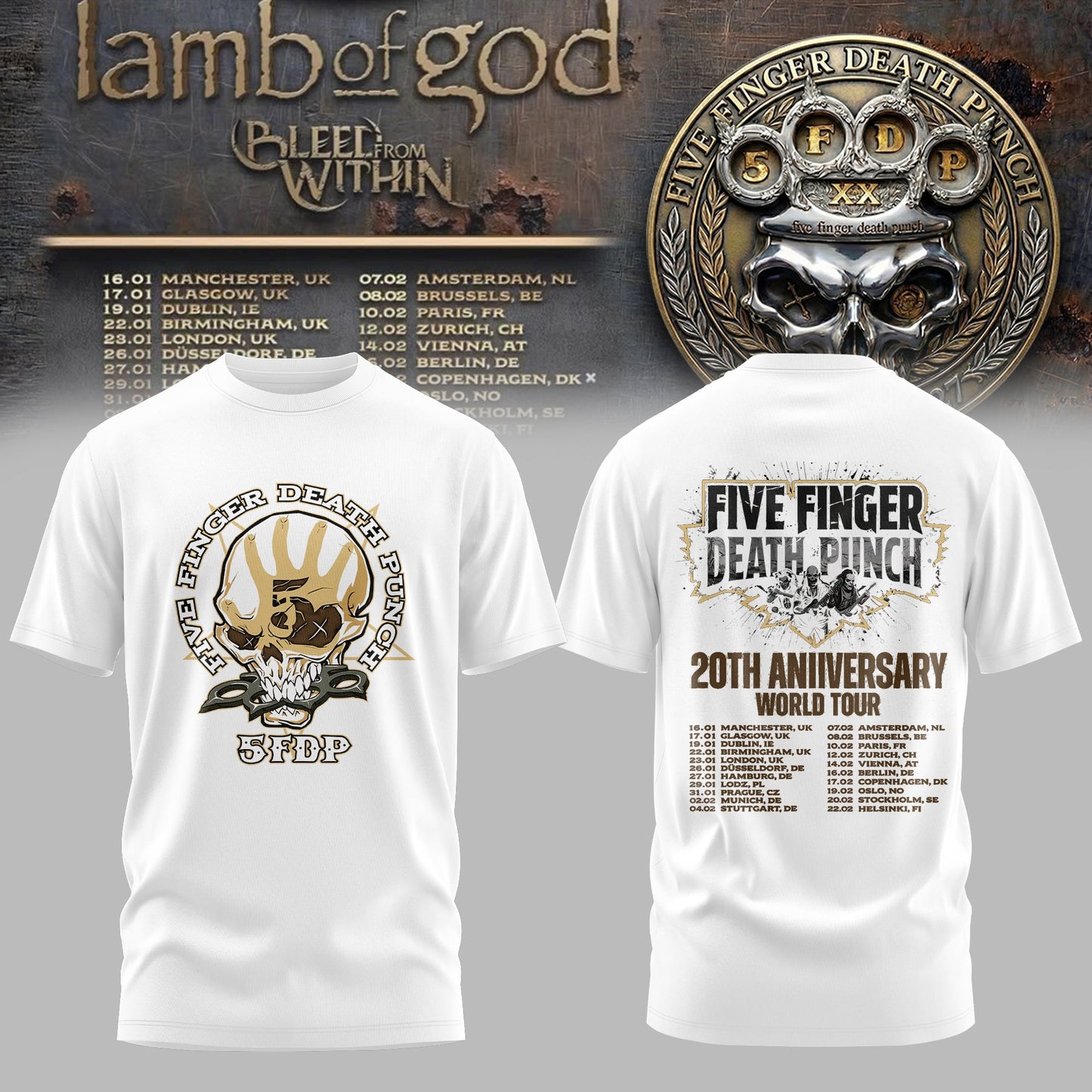 20 Years No Mercy White T-Shirt Edition