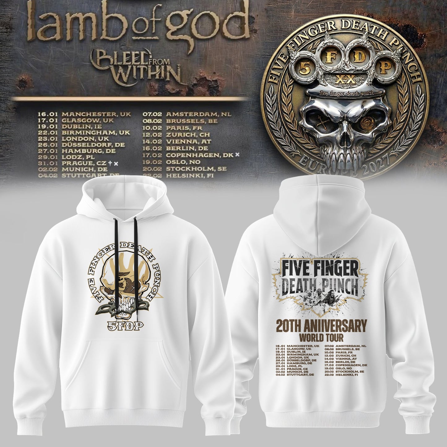 20 Years No Mercy WhiteHoodie Edition