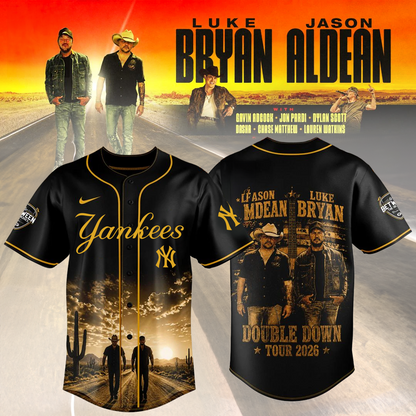 .Baseball x Jason Aldean & Luke Bryan Double Down Tour 2026 Edition Jersey