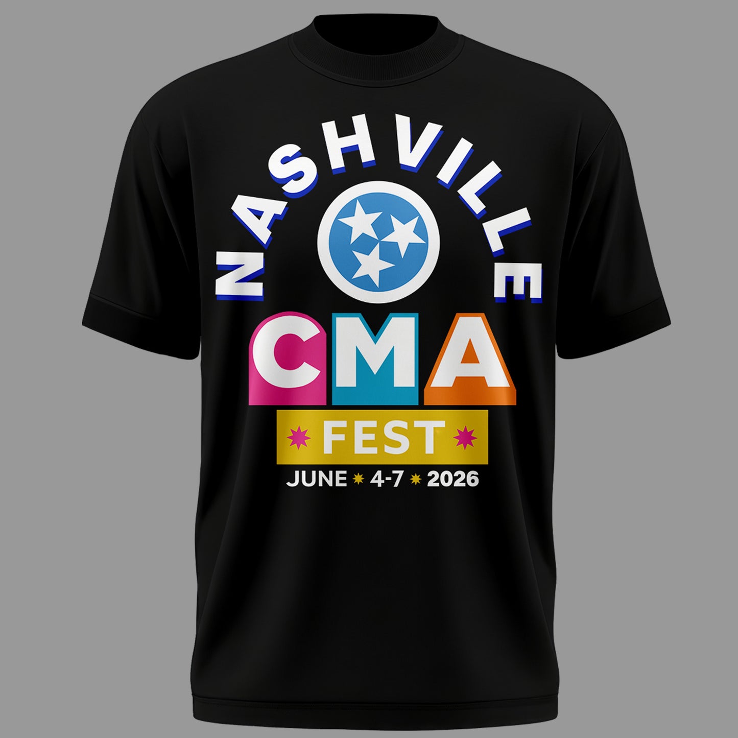 Limited Edition CMA FEST Black Tshirt 2026