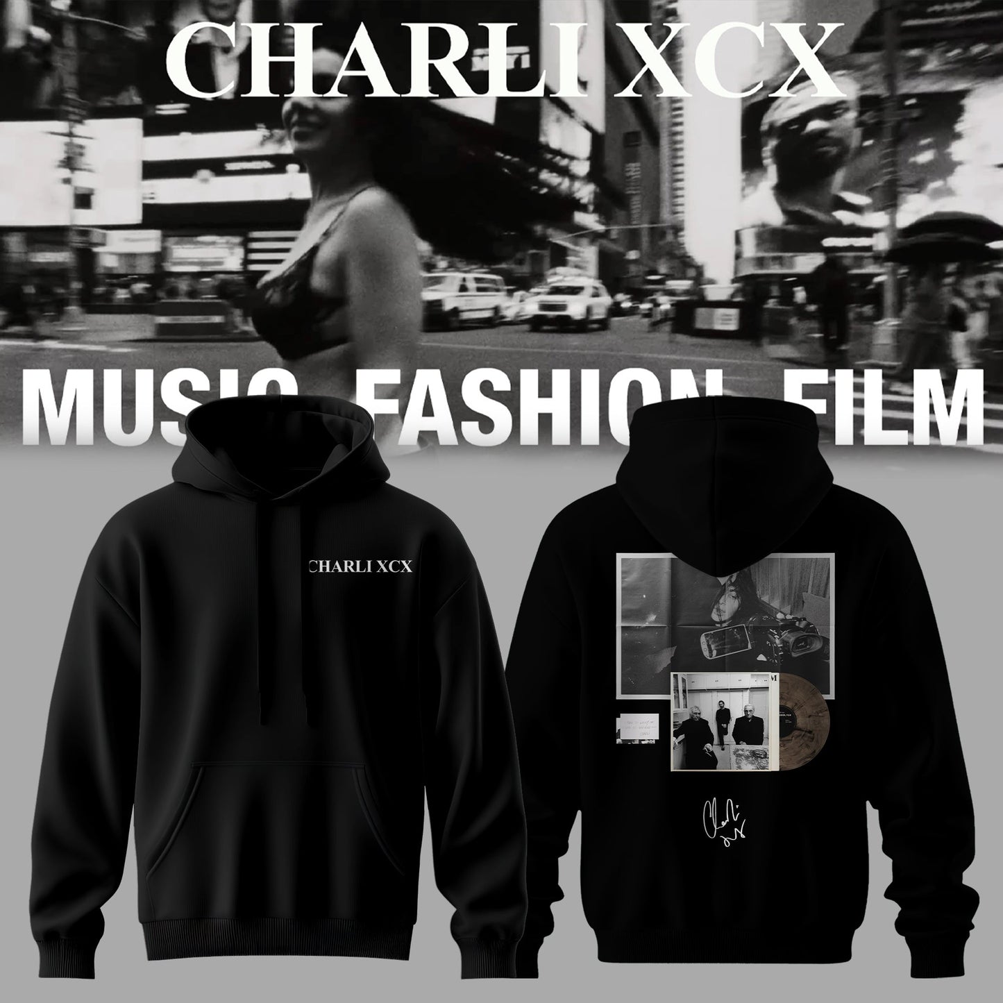 ,Charli_XCX “Album Music, Fashion, Film ” – Hoodie