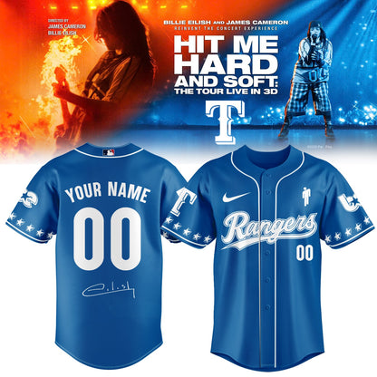 .Baseball x Billie Eilish HIT ME HARD AND SOFT: THE TOUR Jersey 9 (Custom Name & Number)