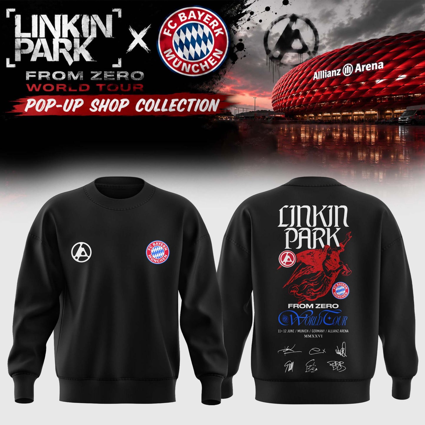 .Linkin Park x FC Bayern München Sweatshirt