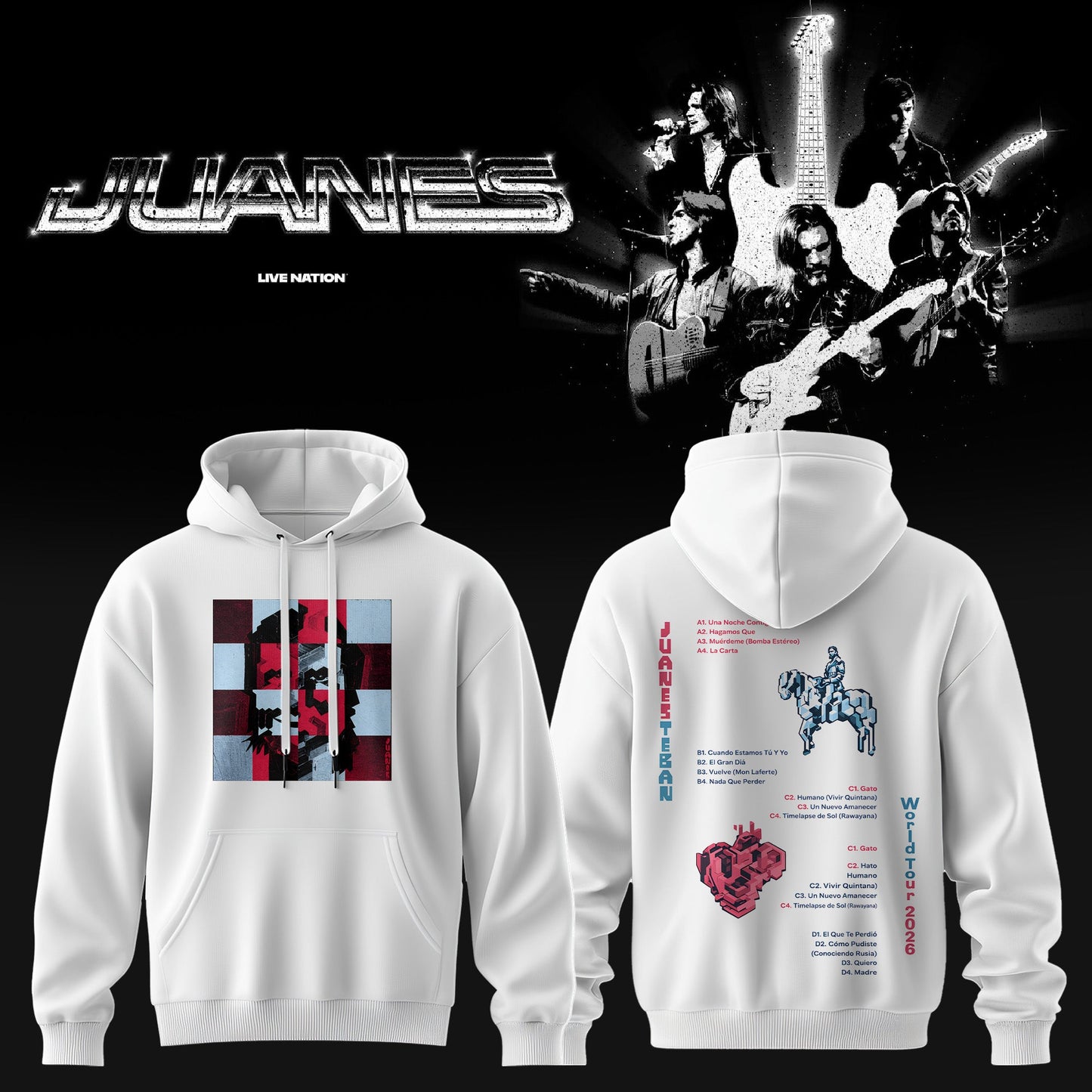 Juanes World Tour 2026 Hoodie