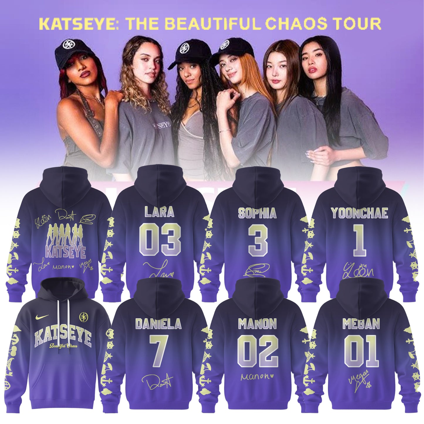KATSEYE: THE BEAUTIFUL CHAOS TOUR 2025 Limited Merch