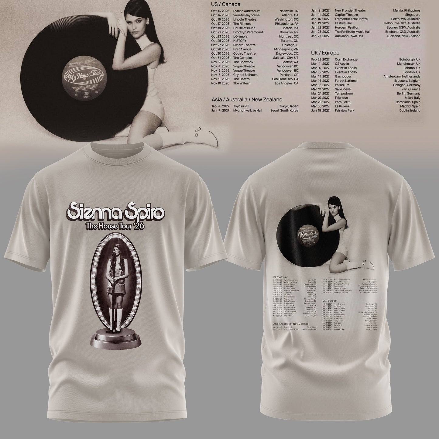 Sienna Spiro – My House Tour T-shirt