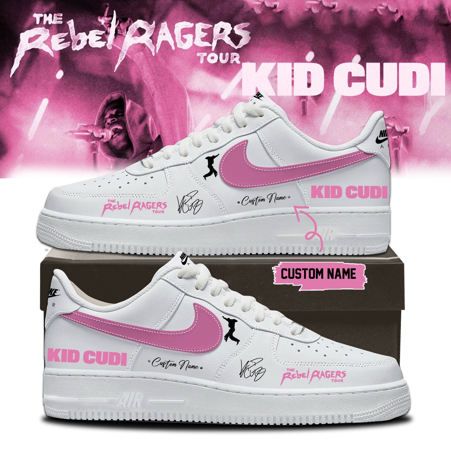 ,,KID CUDI ”The Rebel Ragers Tour 2026” Limited Edition Signature – Shoes 4