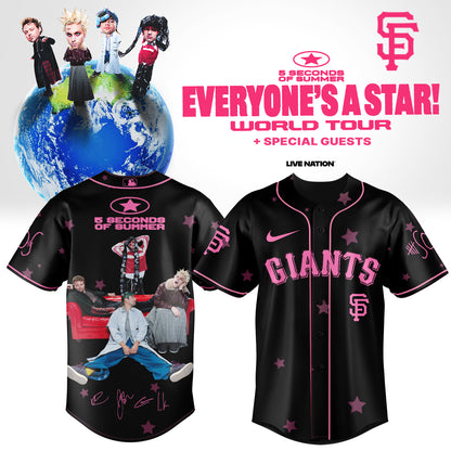 .Baseball US x 5SOS EVERYONE’S A STAR! World Tour Jersey