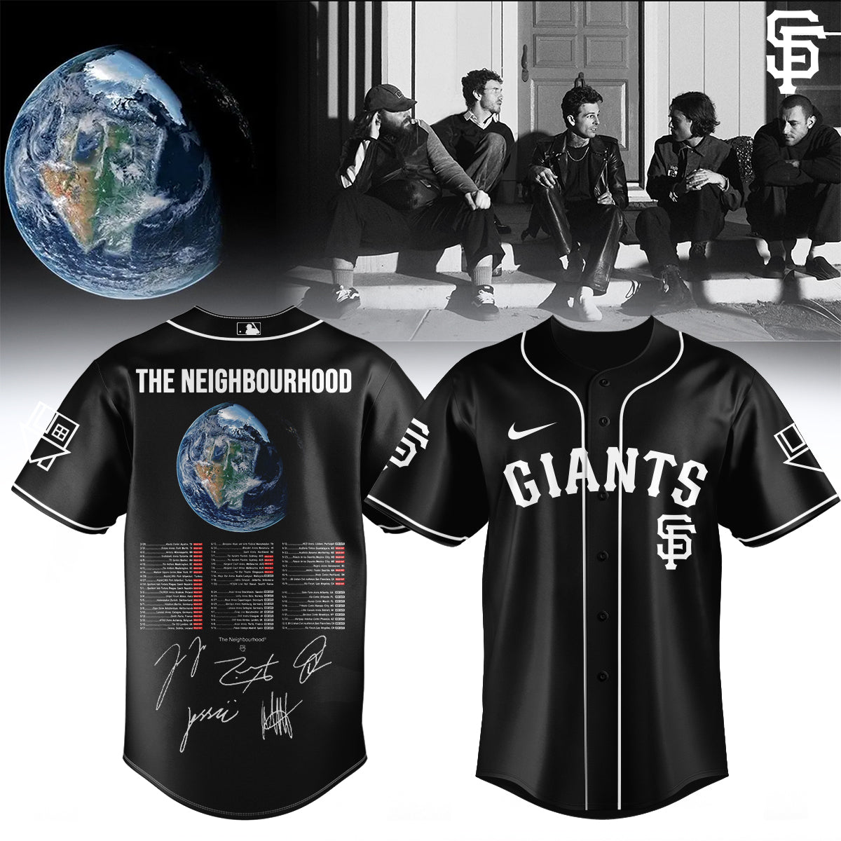 .BASEBALL ALL TEAMS x The Neighbourhood’s THE WOURLD TOUR signed Jersey