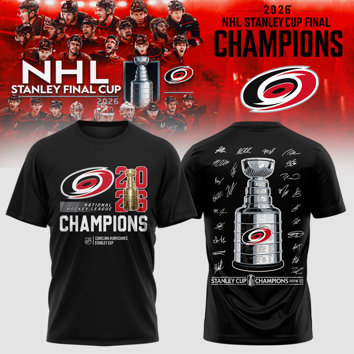 Carolina Hurricanes Champions shirt