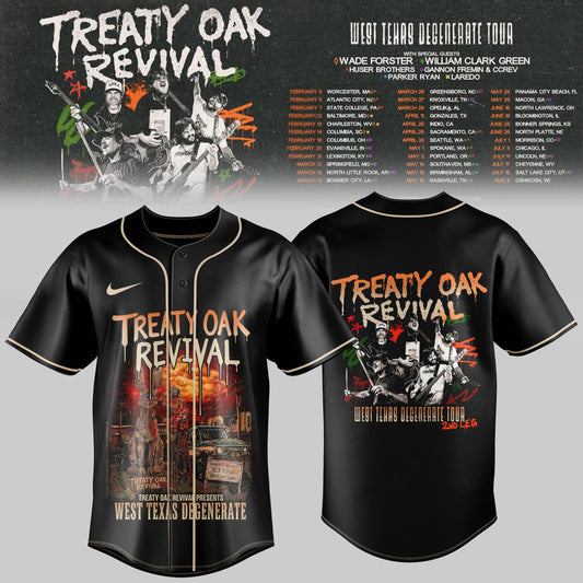 Treaty Oak Revival – West Texas Degenerate Tour Jersey