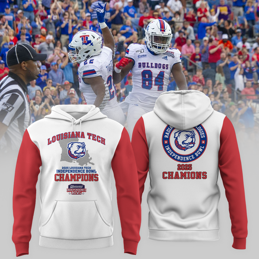 LOUISIANA TECH – CHAMPIONS 2025  RADIANCE TECHNOLOGIES INDEPENDENCE BOWL Hoodie
