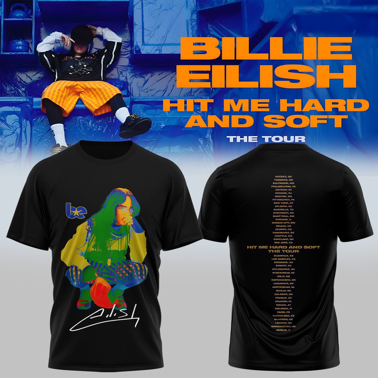 Billie Eilish Hit Me Hard and Soft: The Tour Shirt