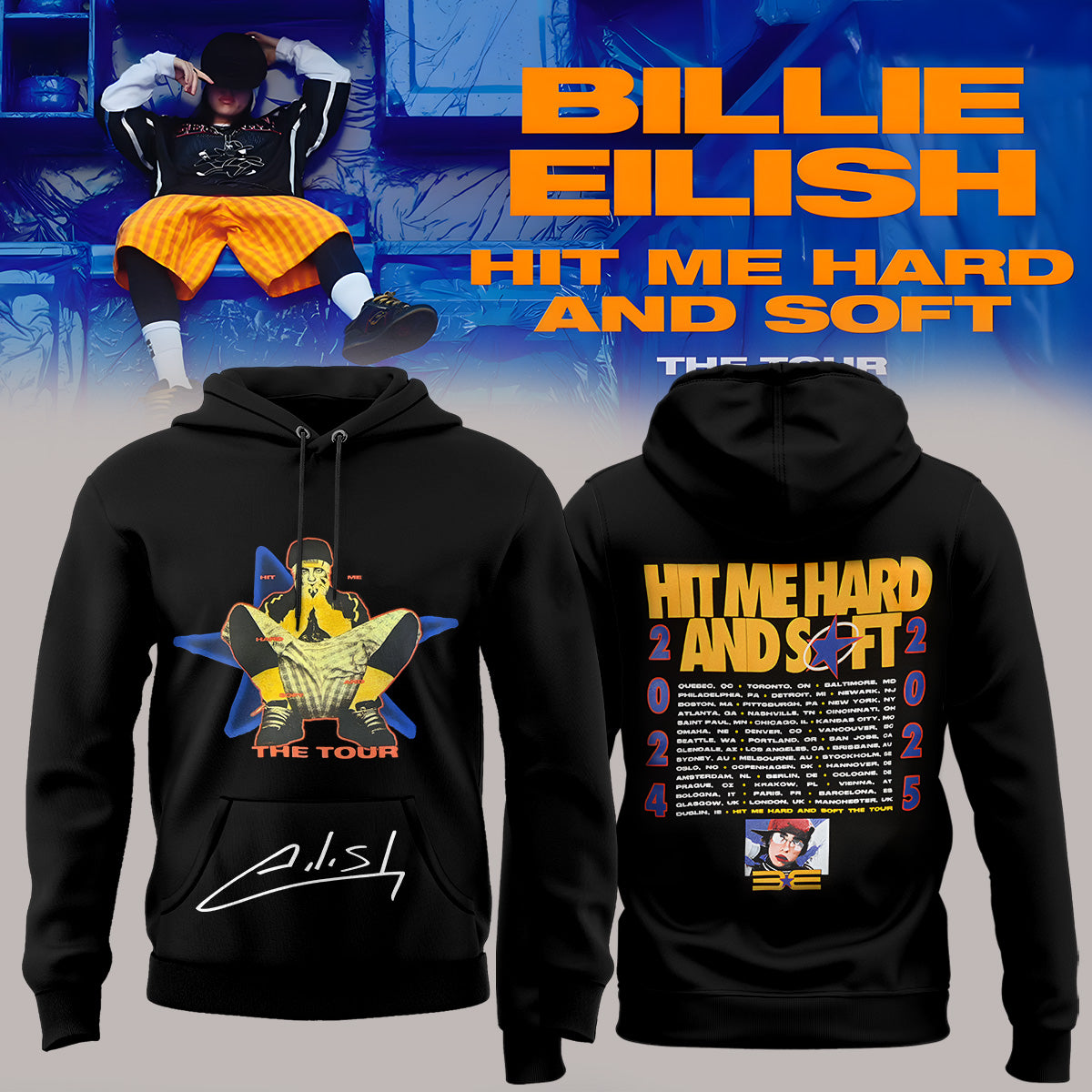 Billie Eilish Hit Me Hard and Soft: The Tour Hoodie