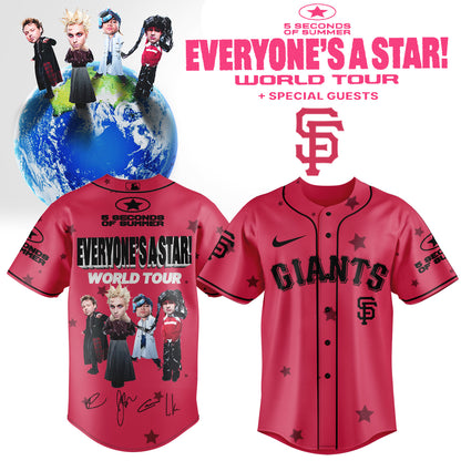 .Baseball US x 5SOS EVERYONE’S A STAR! World Tour Jersey