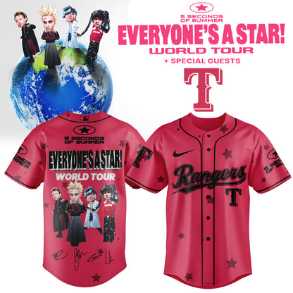 .Baseball US x 5SOS EVERYONE’S A STAR! World Tour Jersey