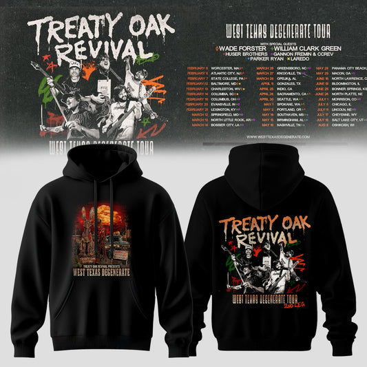 Treaty Oak Revival – West Texas Degenerate Tour Hoodie