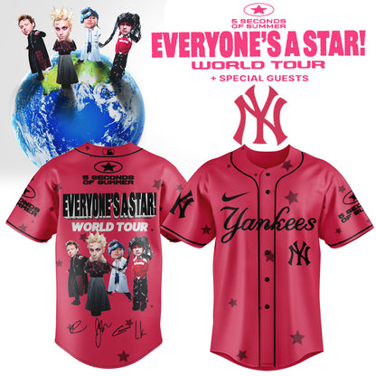 .Baseball US x 5SOS EVERYONE’S A STAR! World Tour Jersey