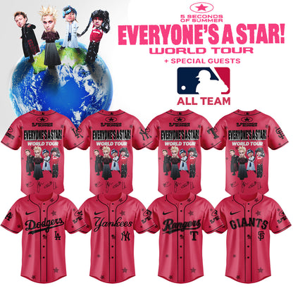 .Baseball US x 5SOS EVERYONE’S A STAR! World Tour Jersey