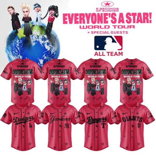 .Baseball US x 5SOS EVERYONE’S A STAR! World Tour Jersey